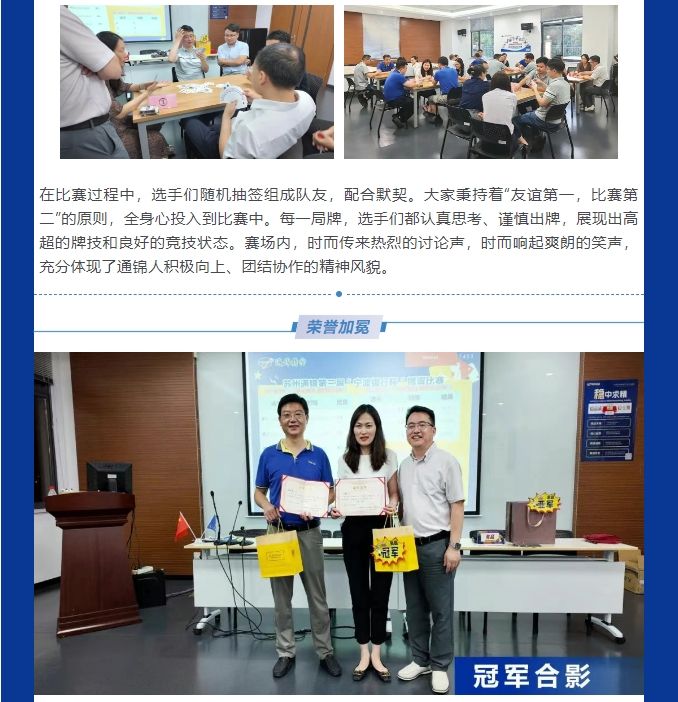2025年蘇州通錦第三屆“寧波銀行杯”摜蛋比賽圓滿成功